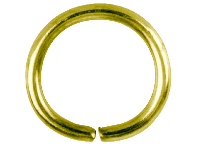Confezione Da 100 Anellini Rotondi, 12,5 Mm, Placcati In Oro - Immagine Standard - 1