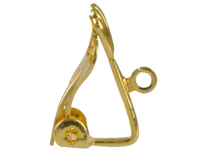 Confezione Da 10 Clip A Ventaglio Per Orecchini Con Anello Aperto, Placcatura In Oro - Immagine Standard - 2