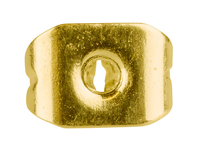 Confezione Da 20 Chiusure Per Orecchino A Perno, Placcatura In Oro - Immagine Standard - 2