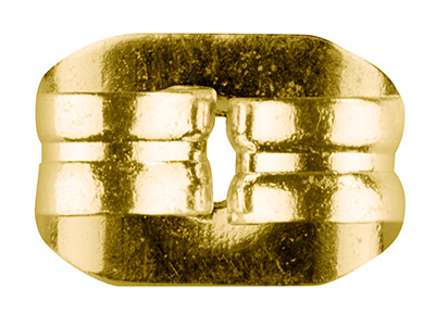 Confezione Da 20 Chiusure Per Orecchino A Perno, Placcatura In Oro - Immagine Standard - 3