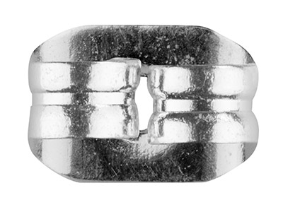 Confezione Da 20 Chiusure Per Orecchino A Perno, Placcatura In Argento - Immagine Standard - 3