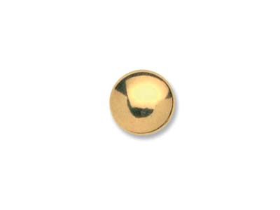 Perni A Bottone Per Orecchini, 3 Mm, Oro Giallo Da 9 Ct - Immagine Standard - 2