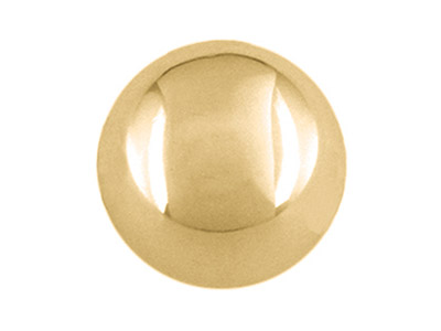 Perlina Semplice Semi-solida E Senza Fori, 3 Mm, Oro Giallo Da 9 Kt