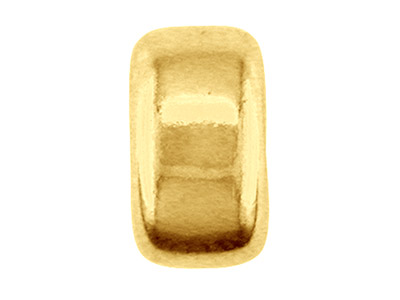 Perlina Semplice Piatta A 2 Fori, 3 Mm, Oro Giallo Da 9 Kt - Immagine Standard - 2