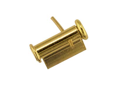 Gancio Per Spilla Tubolare Con Apertura Laterale, 6,5mm, Oro Giallo Da 18ct