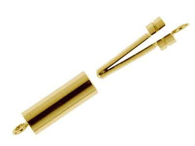 Chiusura Cilindrica Liscia 12 X 3,5 Mm, Oro Giallo 18 Carati. Ref. 07007 - Immagine Standard - 2