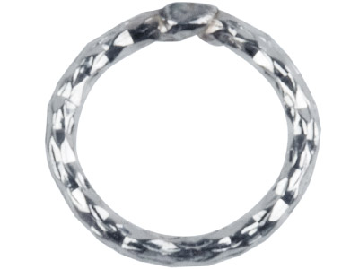 Anelli A Spirale Per Portachiave Diamante Chiuso 7 Mm, Argento 925, Confezione Da 10 925