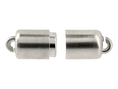 Chiusura Magnetica Con Barile A 1 Filo, 6 X 13 Mm, Argento 925 - Immagine Standard - 3