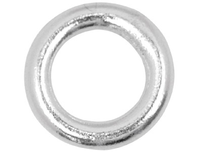 Confezione Da 10 Anellini Chiusi In Filo Metallico Da 1 Mm, Diametro 5 Mm, Argento 925