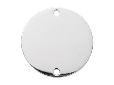 Disco Rotondo Semilavorato Per Stampaggio, 25 Mm, Argento 925 - Immagine Standard - 1