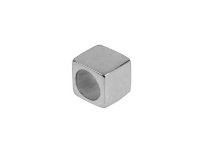 Confezione Da 3 Semilavorati Per Stampaggio A Forma Di Cubo, 4 Mm, Argento 925 - Immagine Standard - 1
