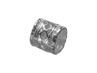 81720-23 Confezione DI 50 colore argento metallo punta quadrata distanziatore Perlina 