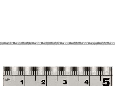 Filo Con Perline Ovali E Rondelle, 1,55 Mm, Argento 925 - Immagine Standard - 2
