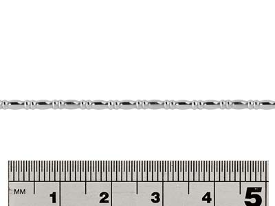 Filo Con Perline Ovali E Rondelle, 2 Mm, Argento 925 - Immagine Standard - 2
