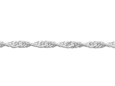 Catena Con Maglia Grumetta A Spirale 1,5 Mm, Argento 925, 45 Cm Senza Marchio Di Autenticità - Immagine Standard - 3