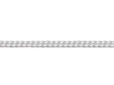 Catena Grumetta 22 Con Taglio A Diamante Senza Marchio Di Autenticità, 40 Cm, Argento 925 - Immagine Standard - 3