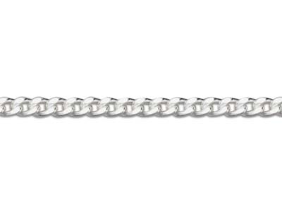 Grumetta Con Taglio A Diamante 40, Senza Marchio Di Autenticità, 45 Cm, Argento 925 - Immagine Standard - 3