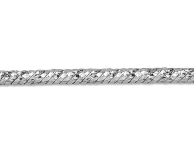 Catena A Coda Di Topo Elegante Con Taglio A Diamante 1,8 Mm, Argento 925, 40 Cm Con Marchio Di Autenticità - Immagine Standard - 3