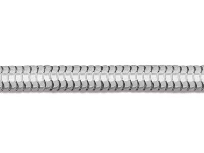 Catena A Coda Di Topo A Sezione Rotonda Con Marchio Di Autenticità, 5 Mm/45 Cm, Argento 925 - Immagine Standard - 3