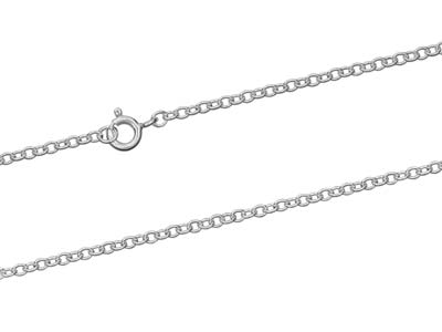 St Sil 2.3mm Trace Chain 28
