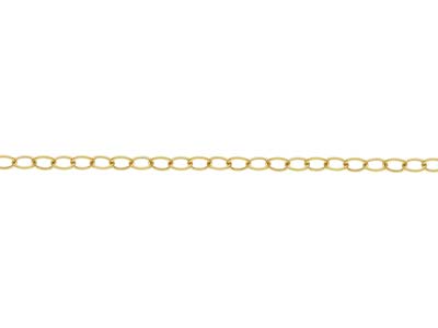 Catenina Semplice A Metro, 2,2mm, Oro Antico