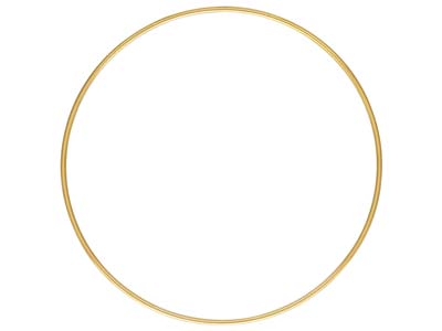 Bracciale Rigido Impilabile Spirale In Oro Pieno 1,3 MM