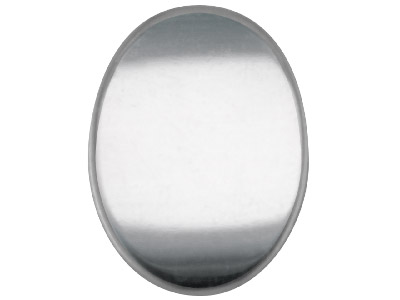 Semilavorato Ovale Molto Morbido, Kc8211, 1 Mm, 20,4 X 15,3 Mm, Argento 925, 100% Argento Riciclato - Immagine Standard - 1